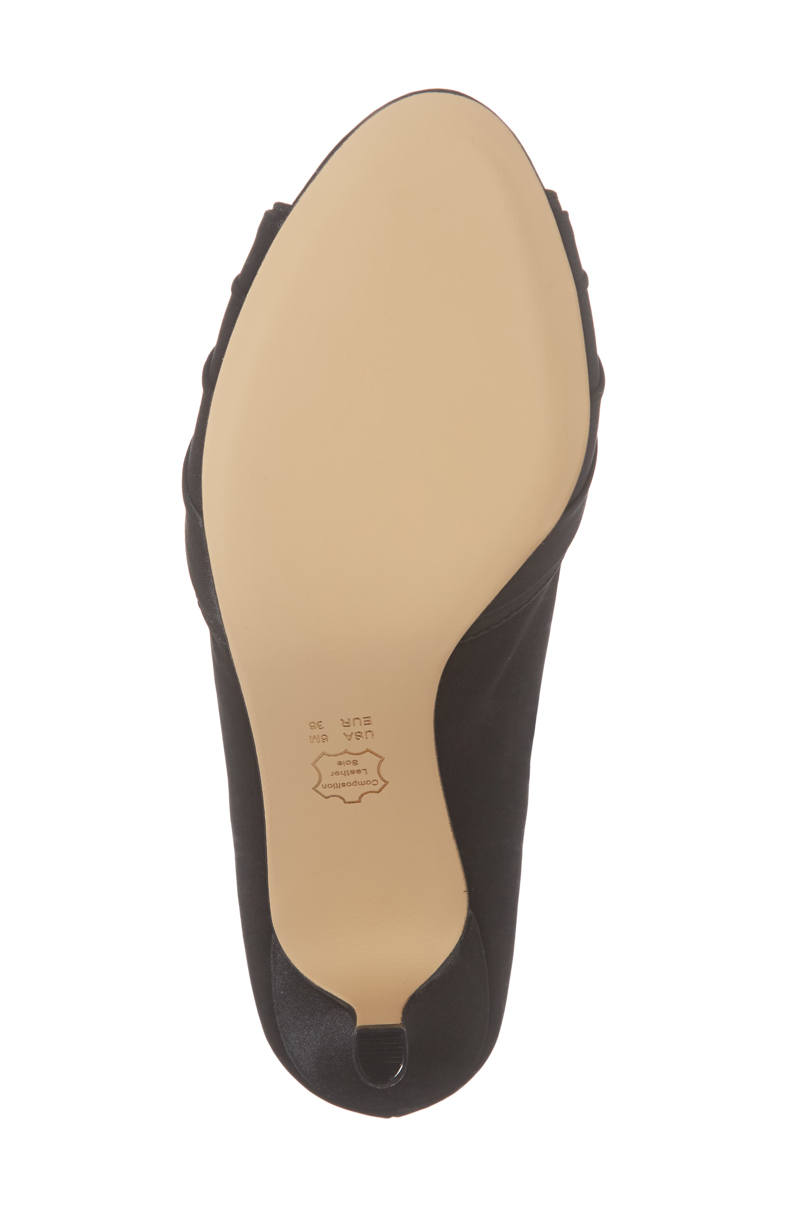 Chezare Peep Toe Pump, Alternate, color, BLACK SATIN