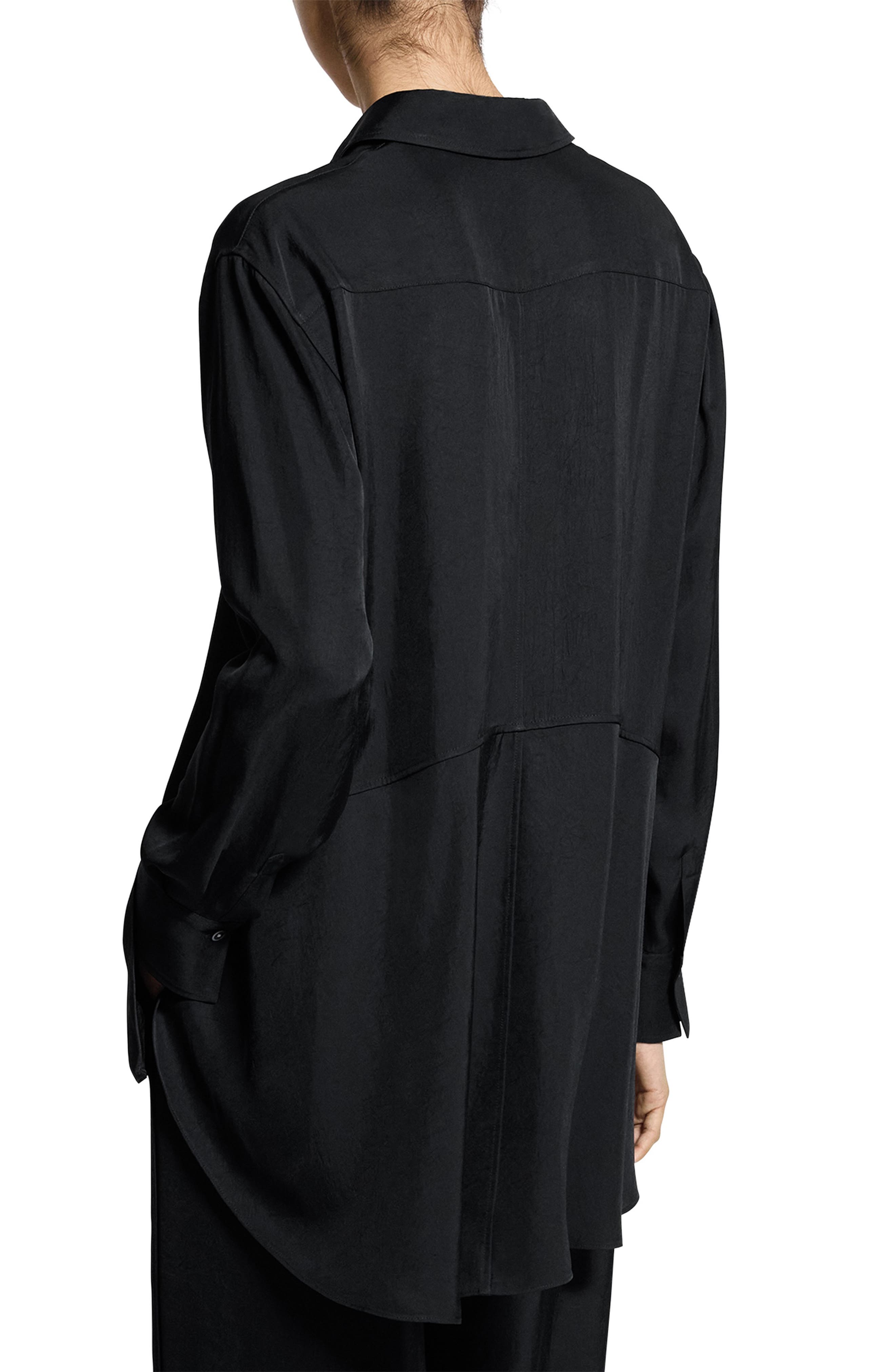 High-Low Button-Up Shirt - image 2