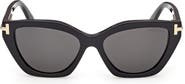 TOM FORD 55mm Butterfly Sunglasses