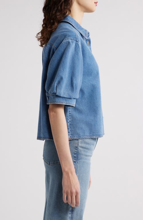 Frame The Billow Short Sleeve Shirt In Subtle