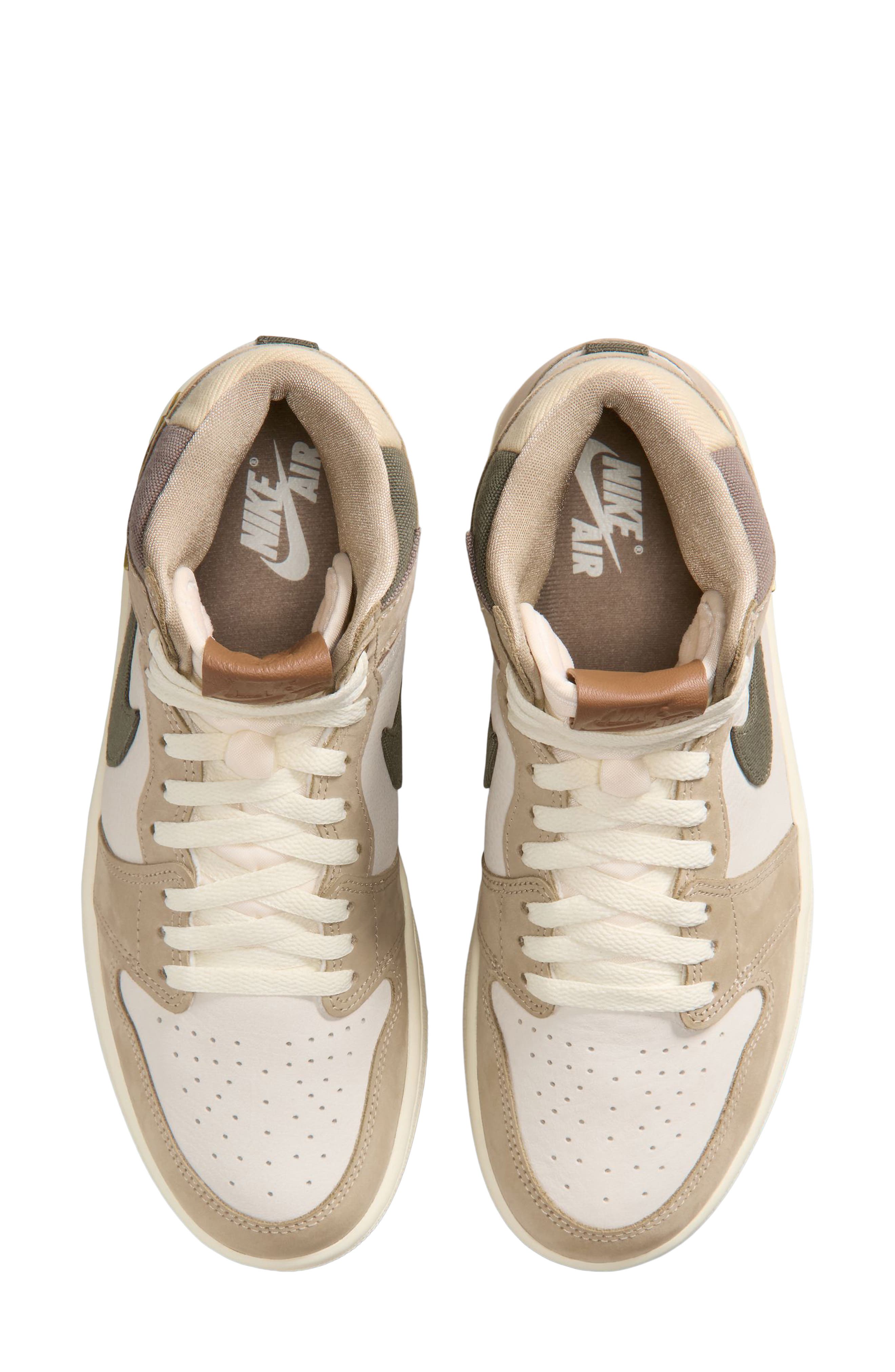 Jordan Air Jordan 1 Retro High Basketball Sneaker, Alternate, color, Khaki/ Multi/ Sail/ Cargo