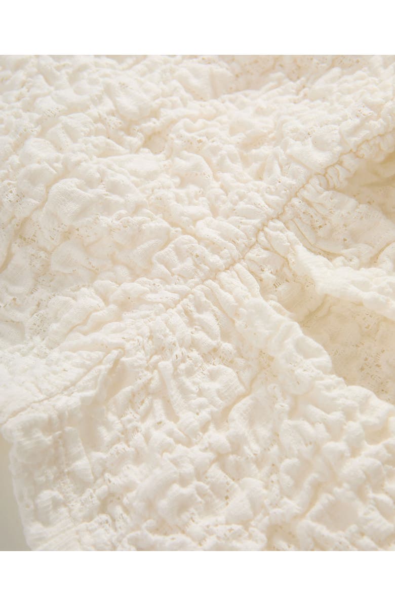 Veronica Beard Selah Ruched Lace Tank, Alternate, color, Dove