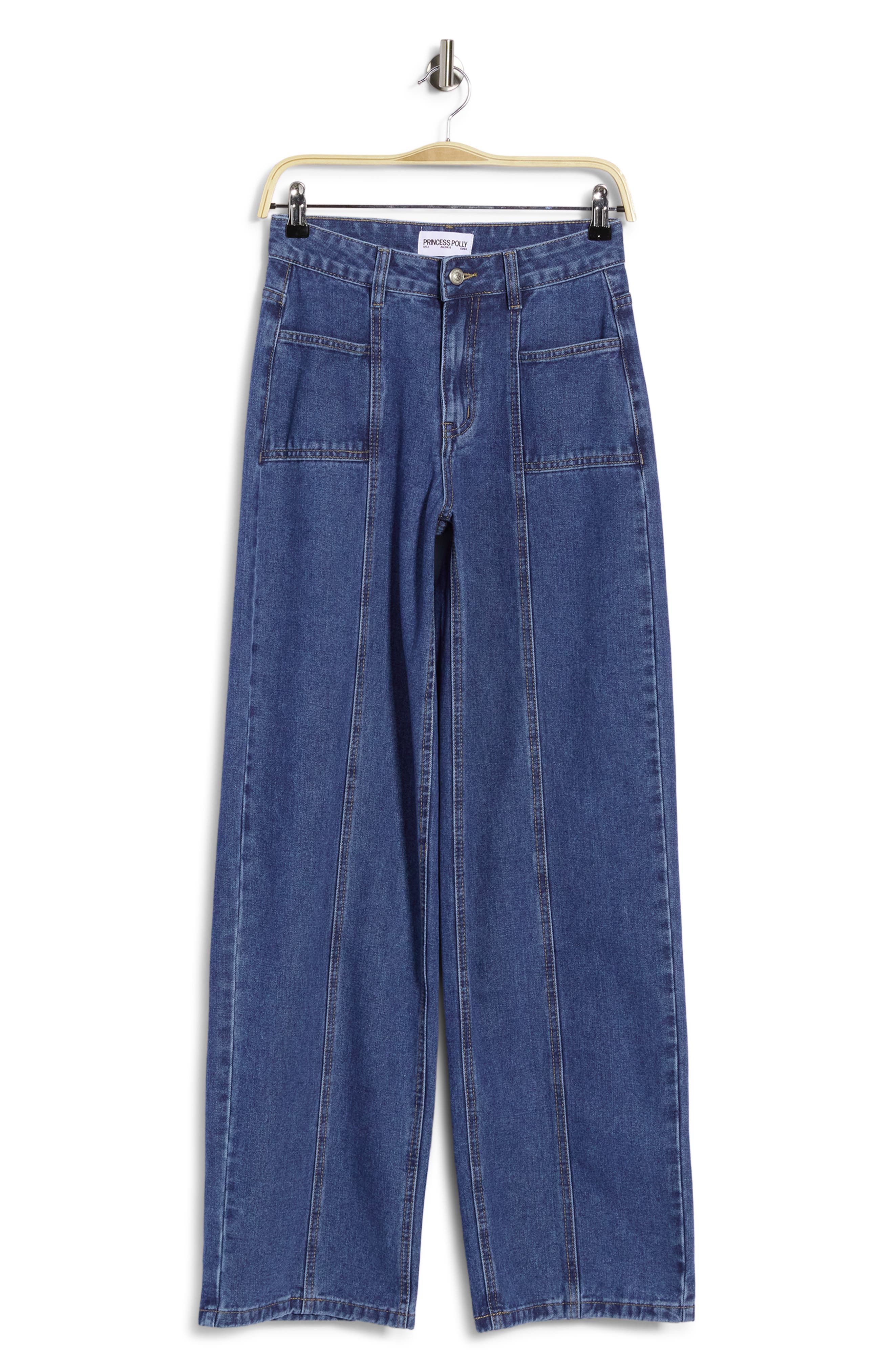 Taji Mid Rise Wide Leg Jeans
