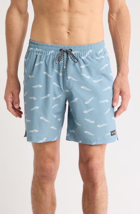 Ditsy Bone Volley Swim Shorts