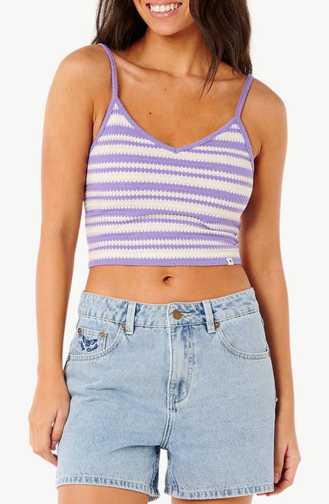 Bobbi Stripe Crop Tank