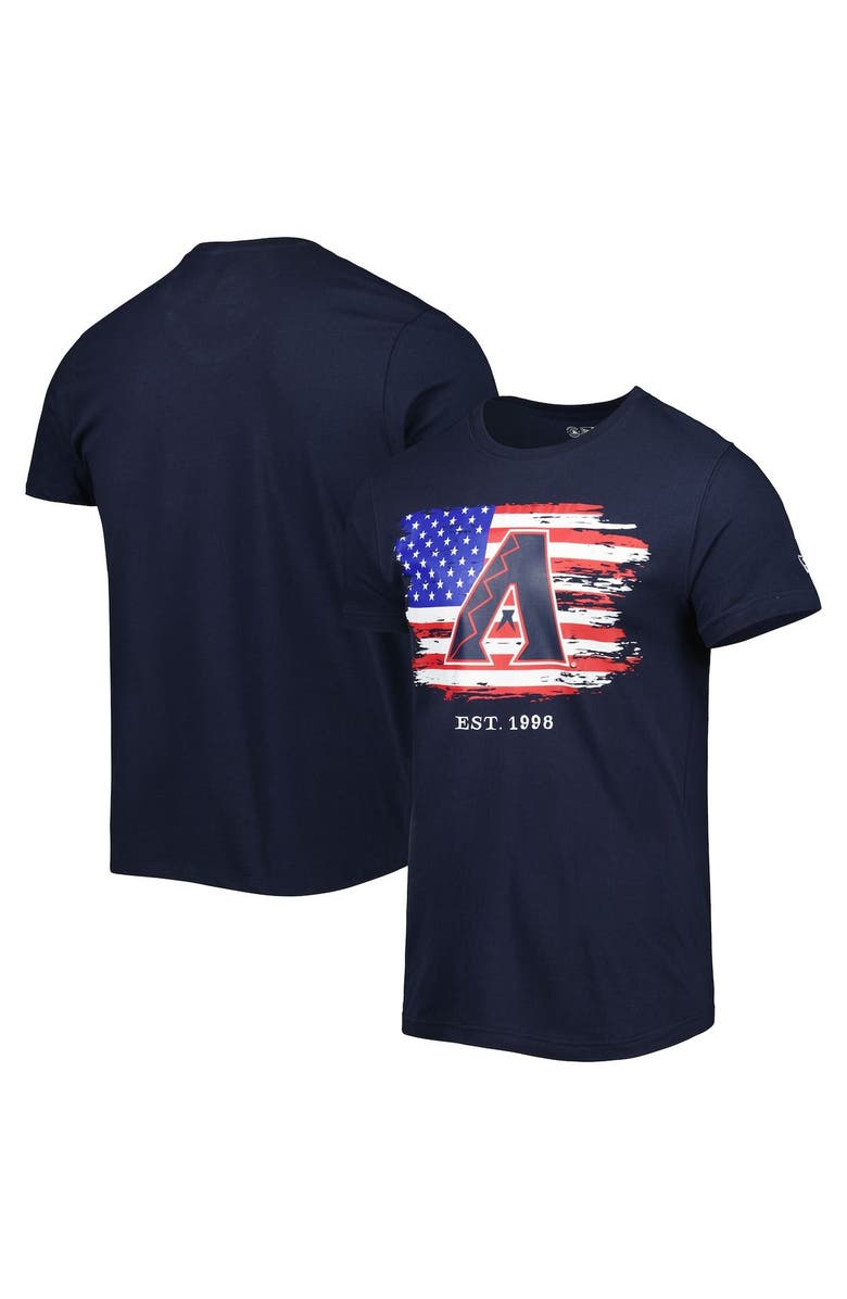 New Era Men's New Era Navy Arizona Diamondbacks 4th of July Jersey T-Shirt, Main, color, 