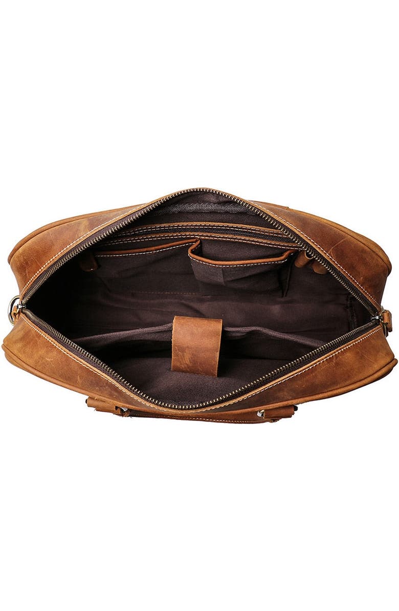 STEEL HORSE LEATHER The Bjorn Leather Laptop Bag | Vintage Leather Briefcase, Alternate, color, Brown