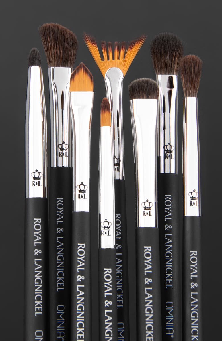 OMNIA Brush Eye 8pc Makeup Brush Set, Alternate, color, Black