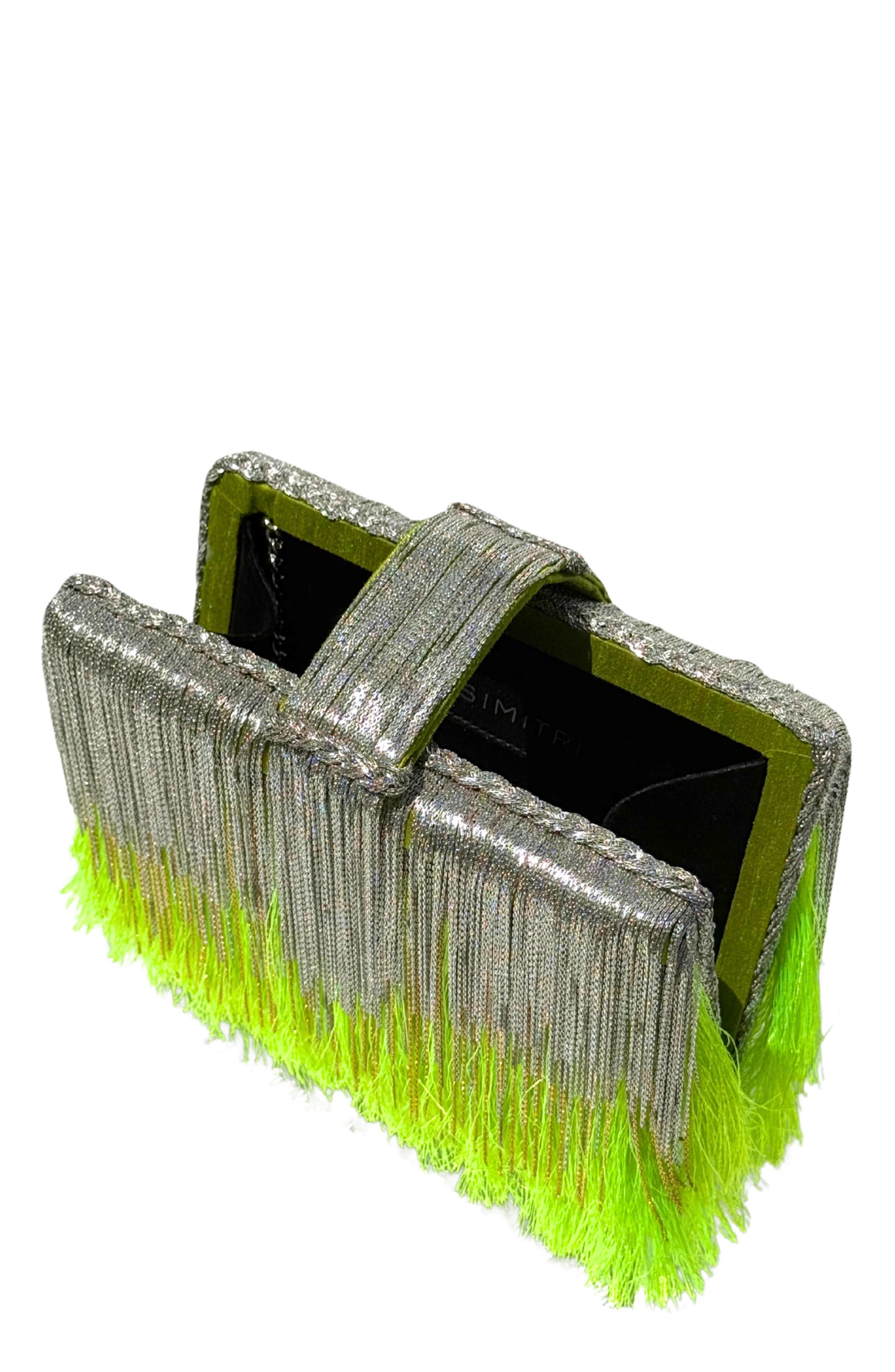 Tassel Ombre Clutch, Alternate, color, Mojito