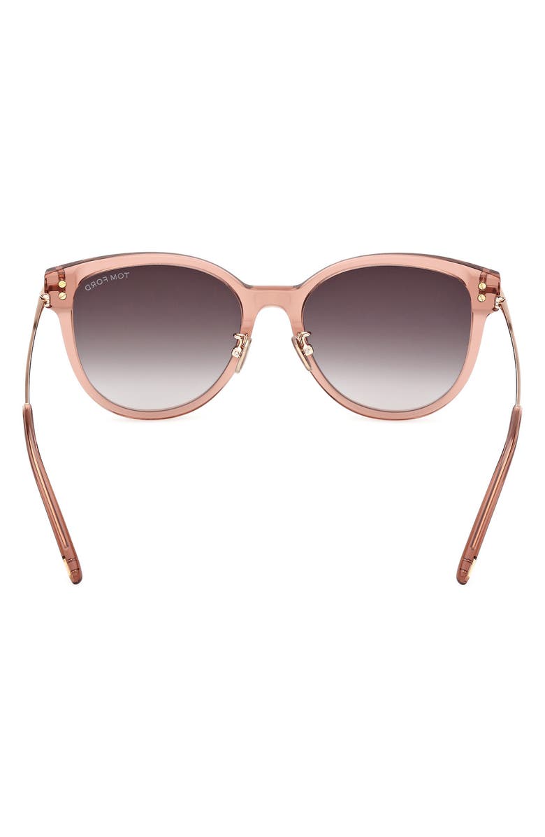 TOM FORD 55mm Gradient Round Sunglasses, Alternate, color,