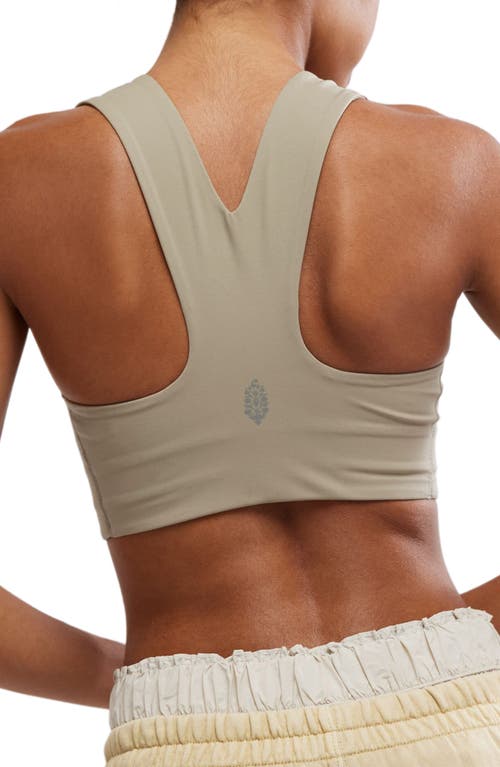 Shop Free People Fp Movement Win Win Racerback Bra In Sage Stone