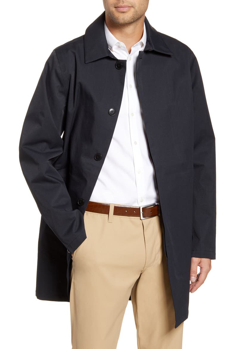 The Demarco Waterproof Car Coat, Main, color, BLACK