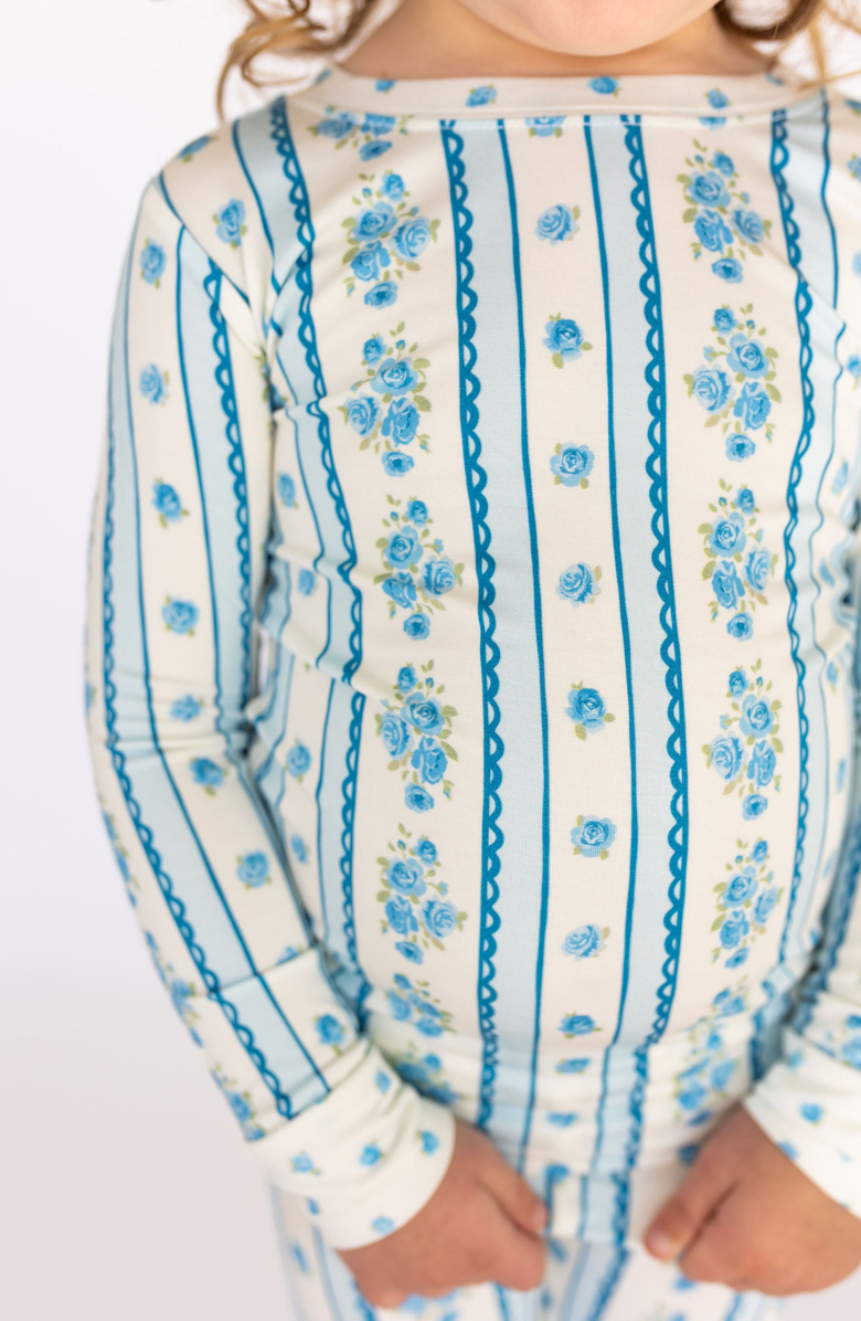 In My Jammers Forever Blooming Two Piece Set, Alternate, color, Cream / Blue