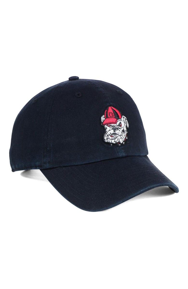 '47 Men's '47 Black Georgia Bulldogs Vintage Clean Up Adjustable Hat, Alternate, color, Black