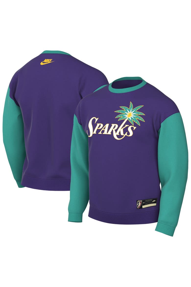 Unisex Nike  Purple Los Angeles Sparks Throwback Sweatshirt - Court Origins, Main, color, Purple