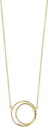 Argento Vivo Sterling Silver Layered Circle Pendant Necklace