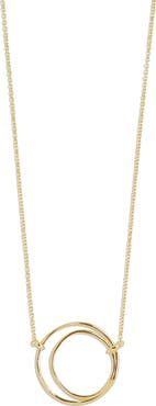 Argento Vivo Sterling Silver Layered Circle Pendant Necklace