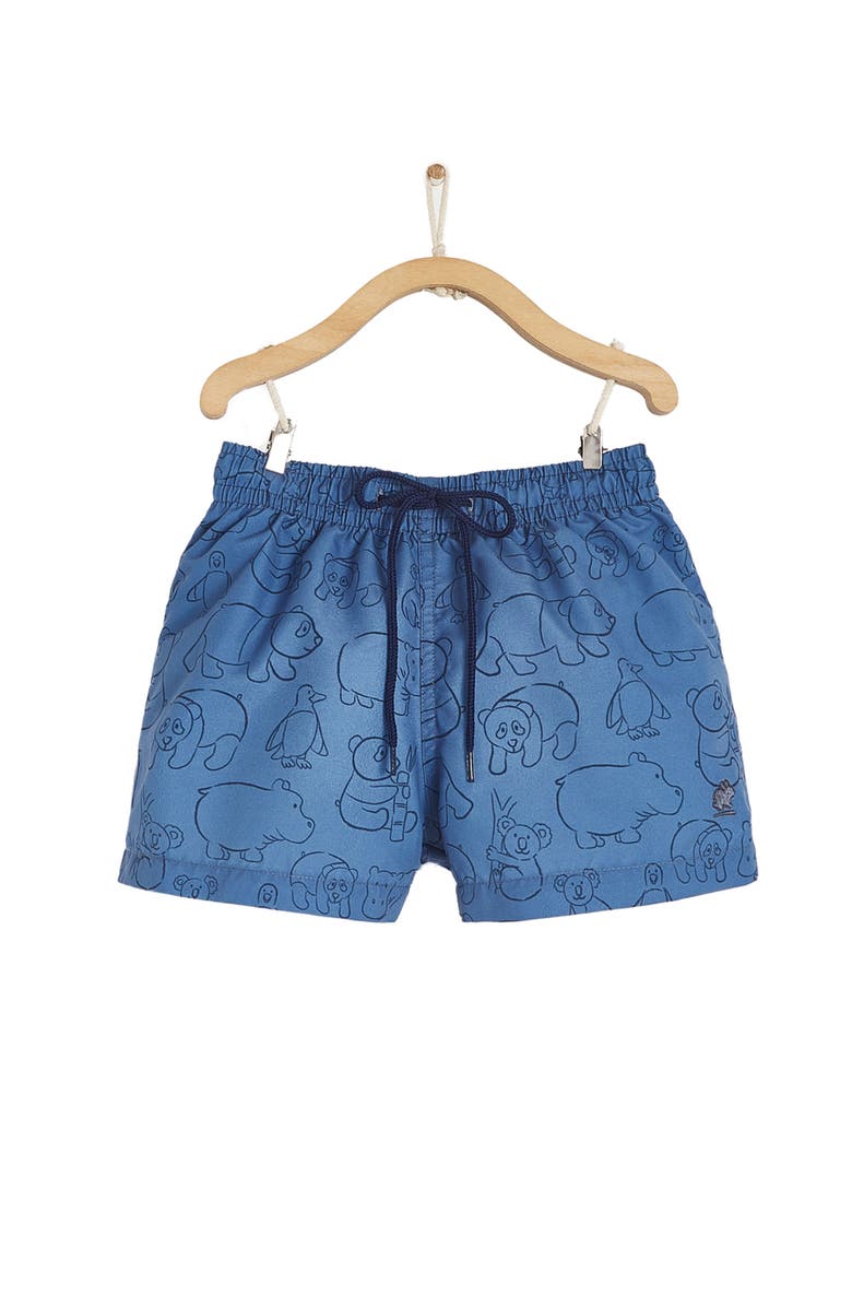 Babycottons Premium Quality Panda Swim Trunks for Toddler, Main, color, Blue