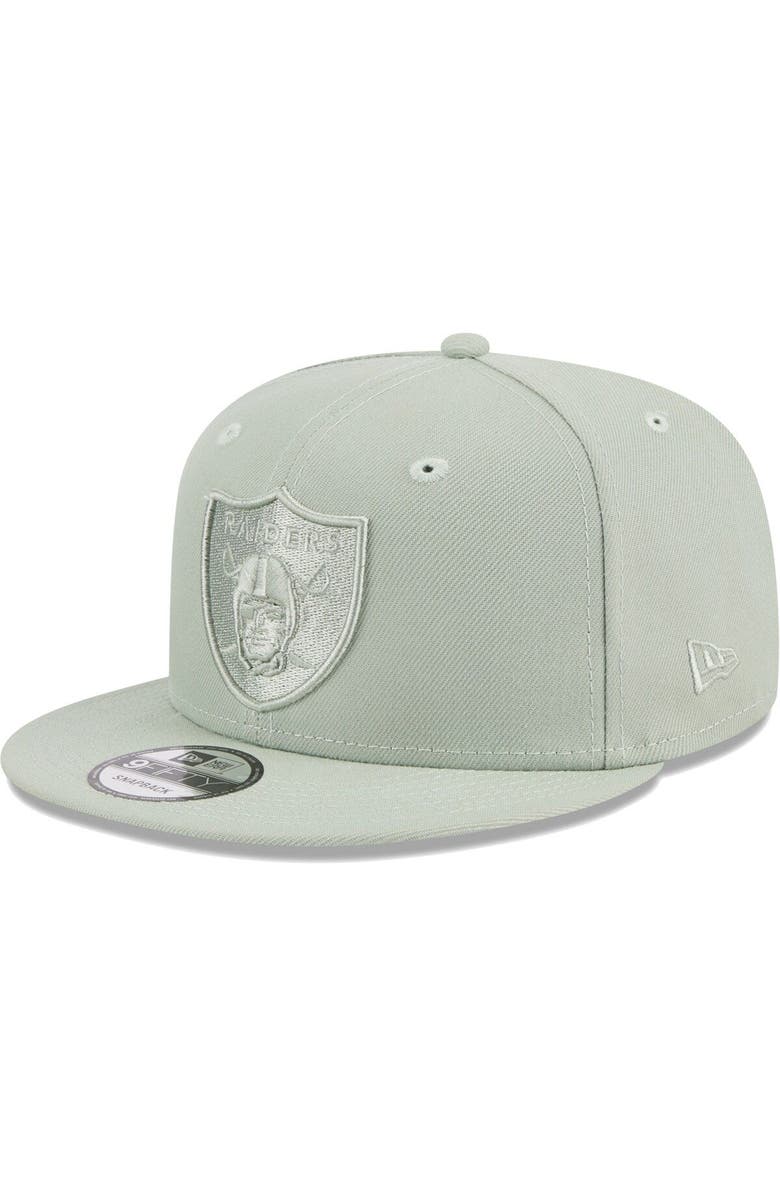 New Era Men's New Era Green Las Vegas Raiders Color Pack 9FIFTY Snapback Hat, Main, color,
