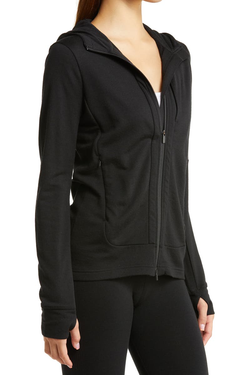 Icebreaker Quantum III Merino Wool Full Zip Hoodie, Alternate, color, 