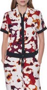 DKNY Print Short Sleeve Button-Up Shirt