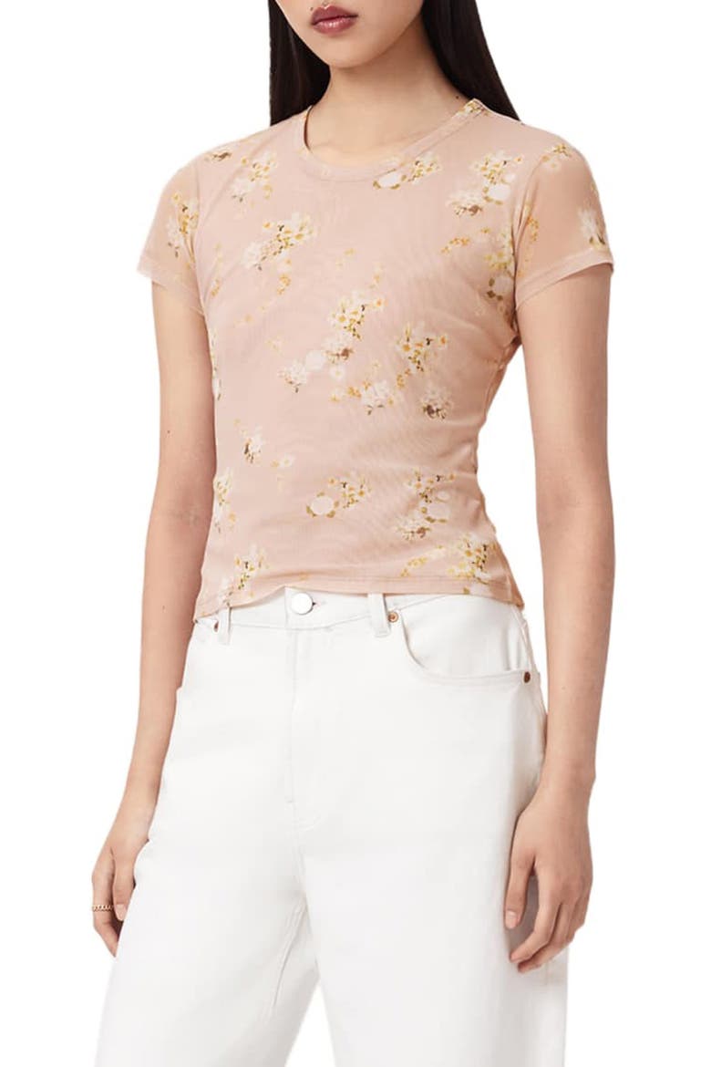 Ellie Mesh T-Shirt, Alternate, color, EMPOLI POP PINK