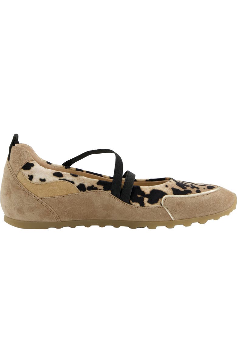 Paul Green Dynamic Flat, Alternate, color, Almond Sand Leo Suede
