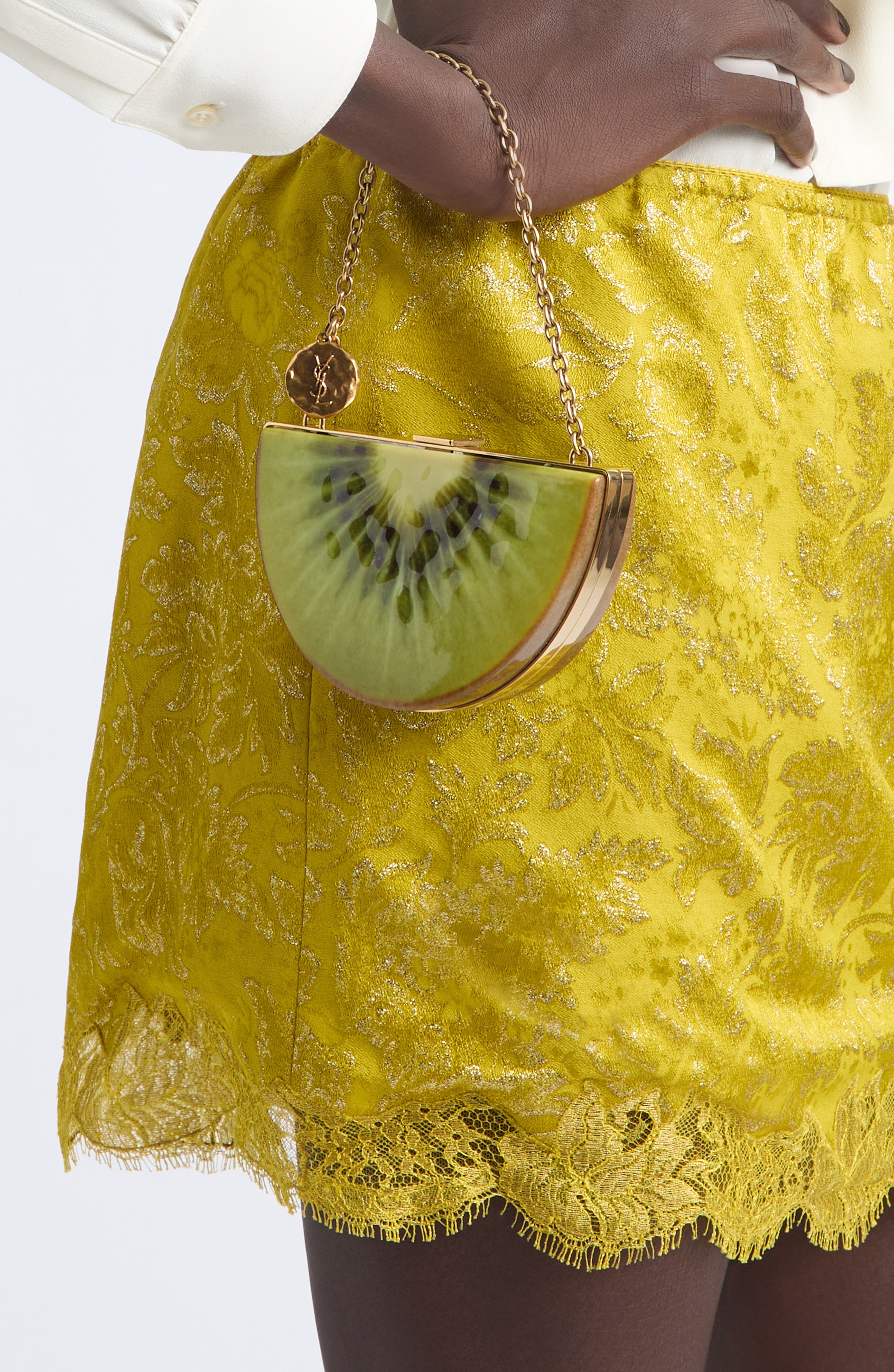 Mini Kiwi Clutch, Alternate, color, GREEN MULTICOLOR