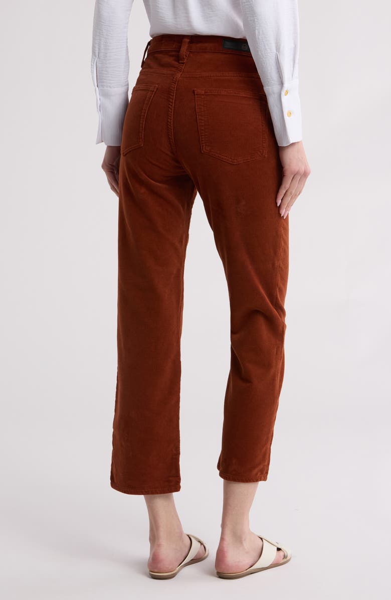 AG The Rhett High Waist Crop Corduroy Jeans, Alternate, color, Fired Copper