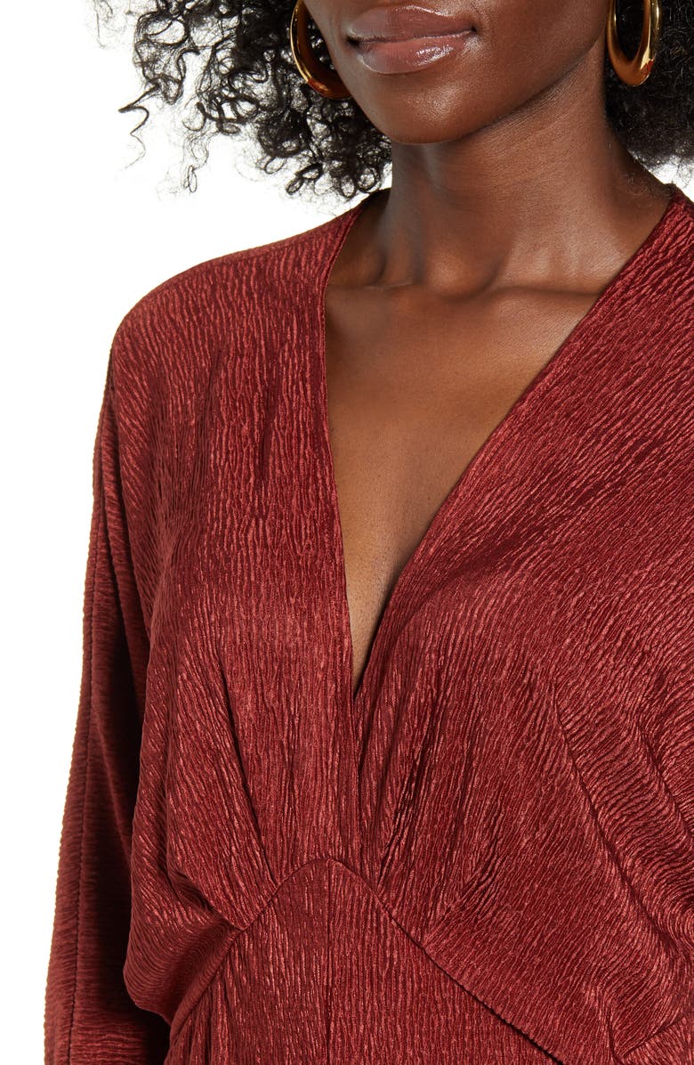 All in Favor Textured Long Sleeve Dress, Alternate, color,