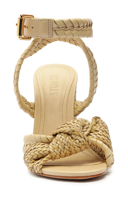 Shop Schutz Khari Ankle Strap Sanndal In Natural Nibs