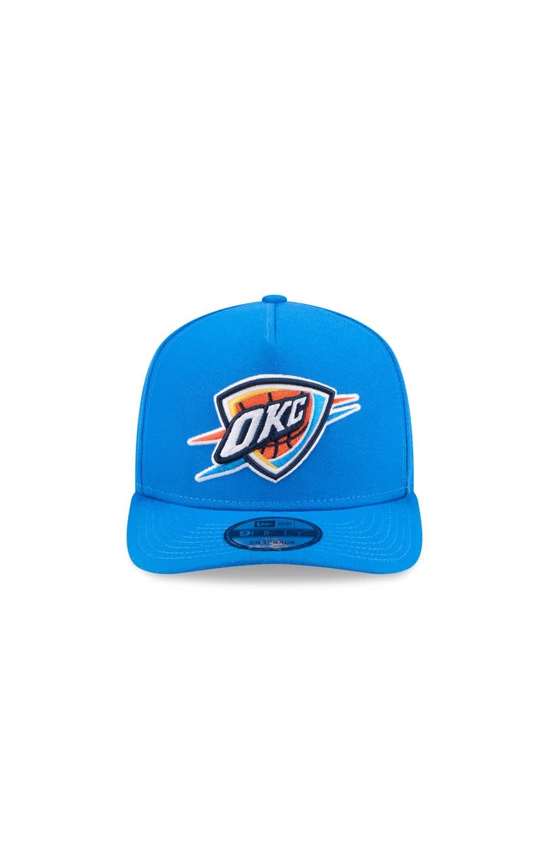 New Era Men's New Era Blue Oklahoma City Thunder Core Logo A-Frame 9FIFTY Snapback Hat, Alternate, color, Blue
