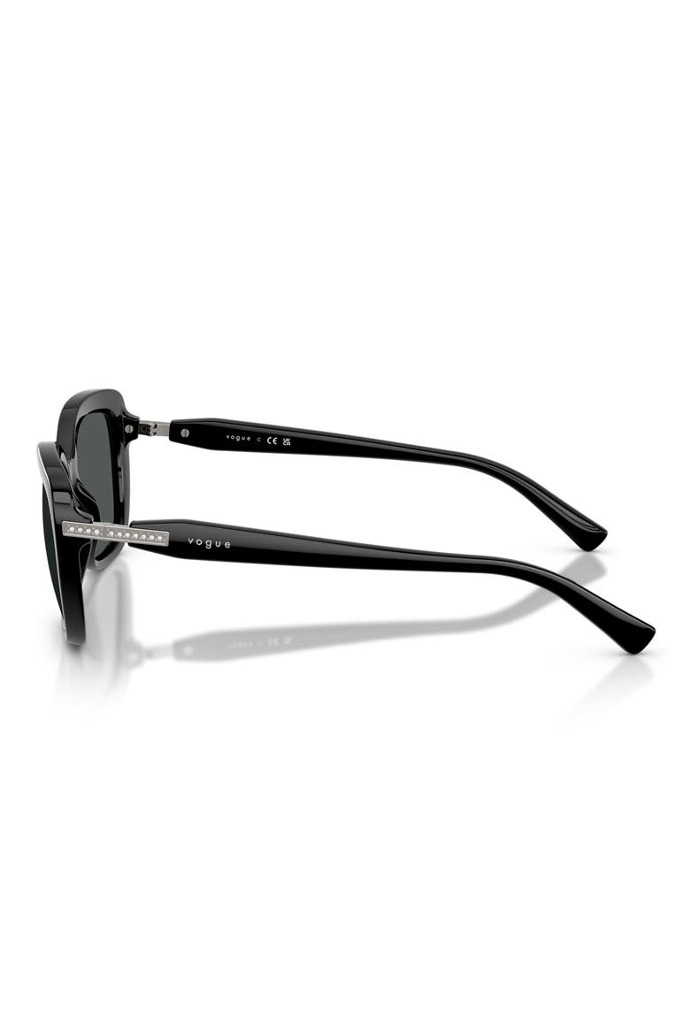 VO5678SB 55mm Butterfly Sunglasses, Alternate, color, BLACK / DARK GREY