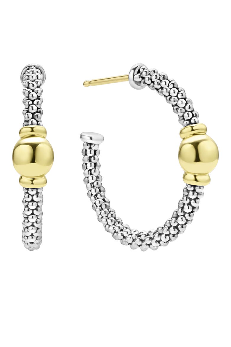 Signature Caviar Bead Station Hoop Earrings video