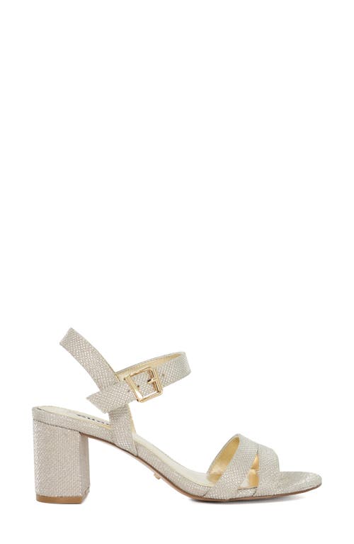 Dune London Merisa Ankle Strap Sandal In Gold