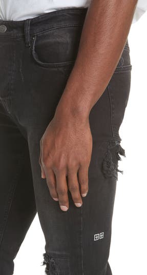 Chitch Boneyard Ripped Slim Fit Stretch Denim Jeans
