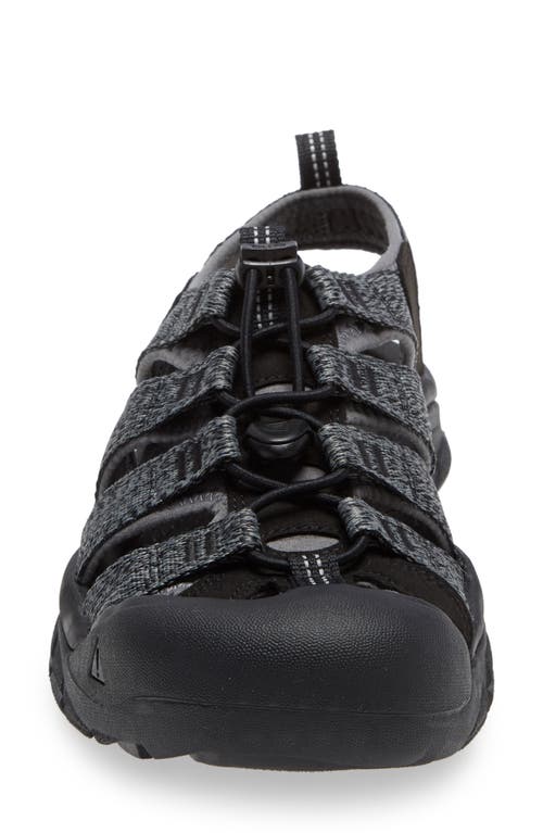 Keen 'newport H2' Sandal In Black/steel Grey
