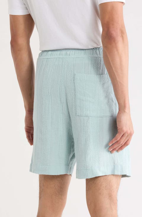Textured Drawstring Shorts
