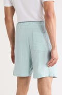 DENIM AND FLOWER Textured Drawstring Shorts