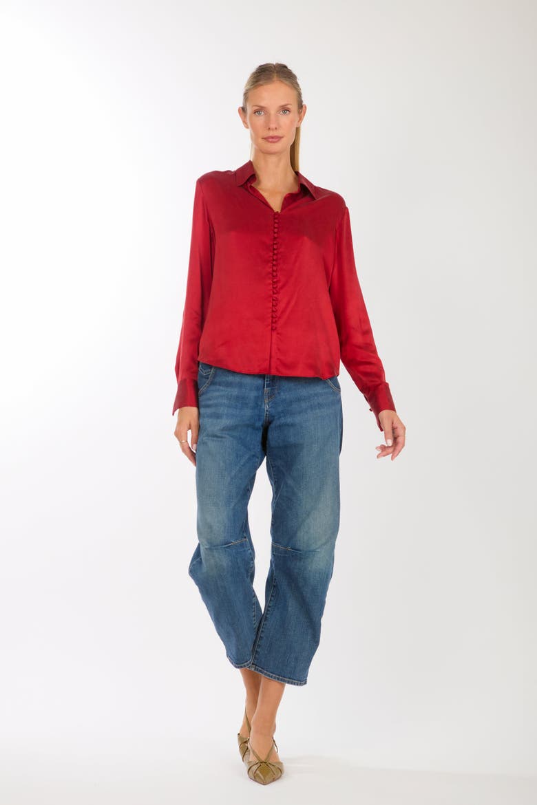 Joanne Blouse, Main, color, Orange Red