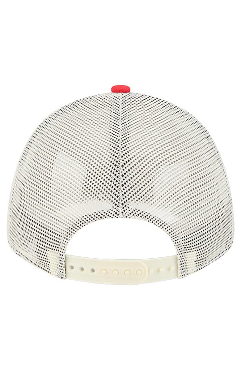 New Era Men's New Era Red New York Giants Apple Trucker 9FORTY Adjustable Hat, Alternate, color, Red