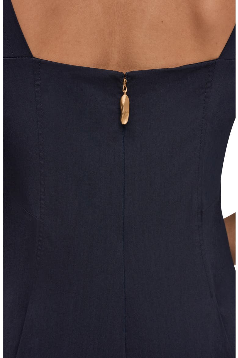 Fit & Flare Midi Dress, Alternate, color, NIGHTFALL