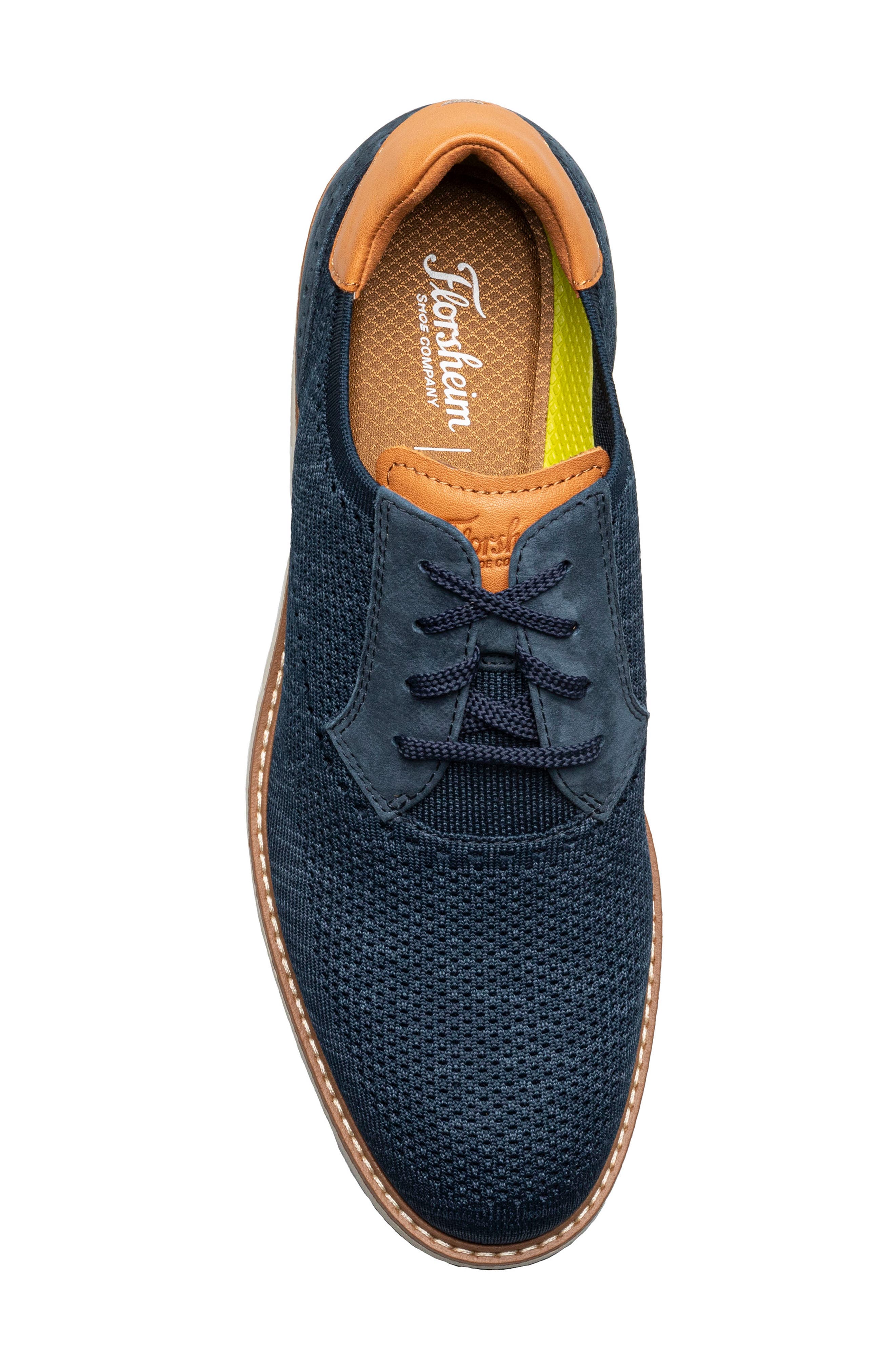 Florsheim Vibe Knit Derby, Alternate, color, Navy