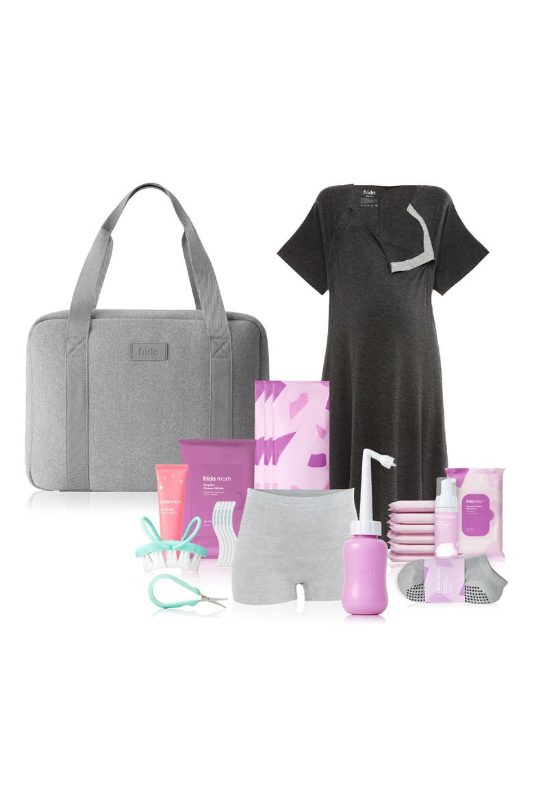 Fridamom Motherload(ed) Hospital Bag Kit, Main, color, GREY