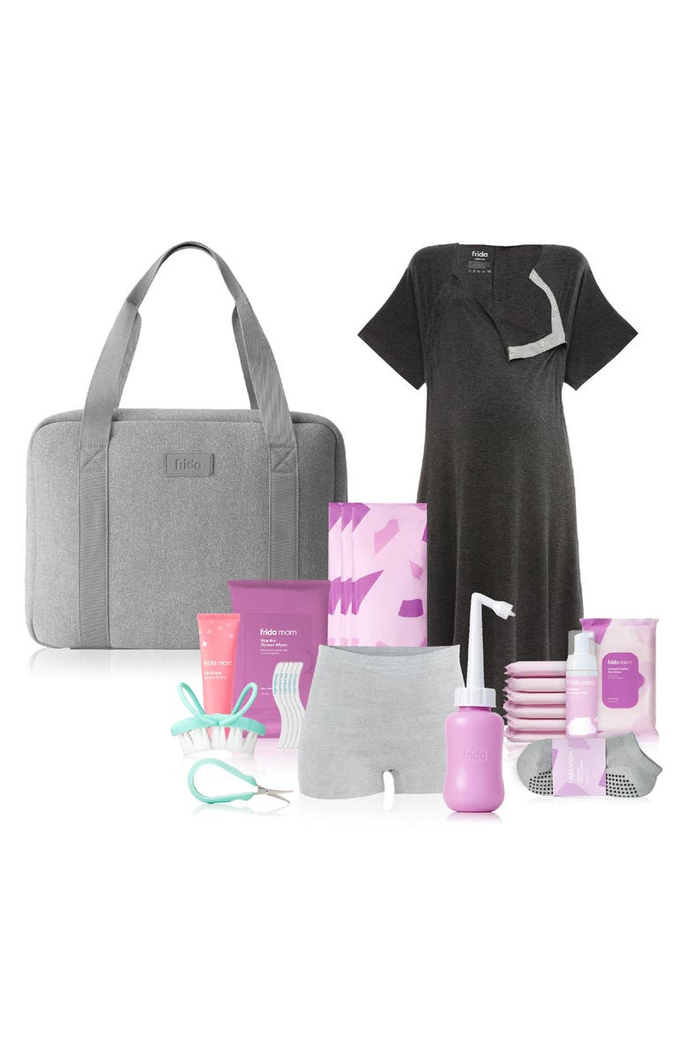 Fridababy Fridamom Motherload(ed) Hospital Bag Kit, Main, color, Grey