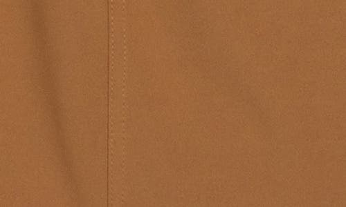 Calvin Klein Tie Waist Moto Dress In Brown