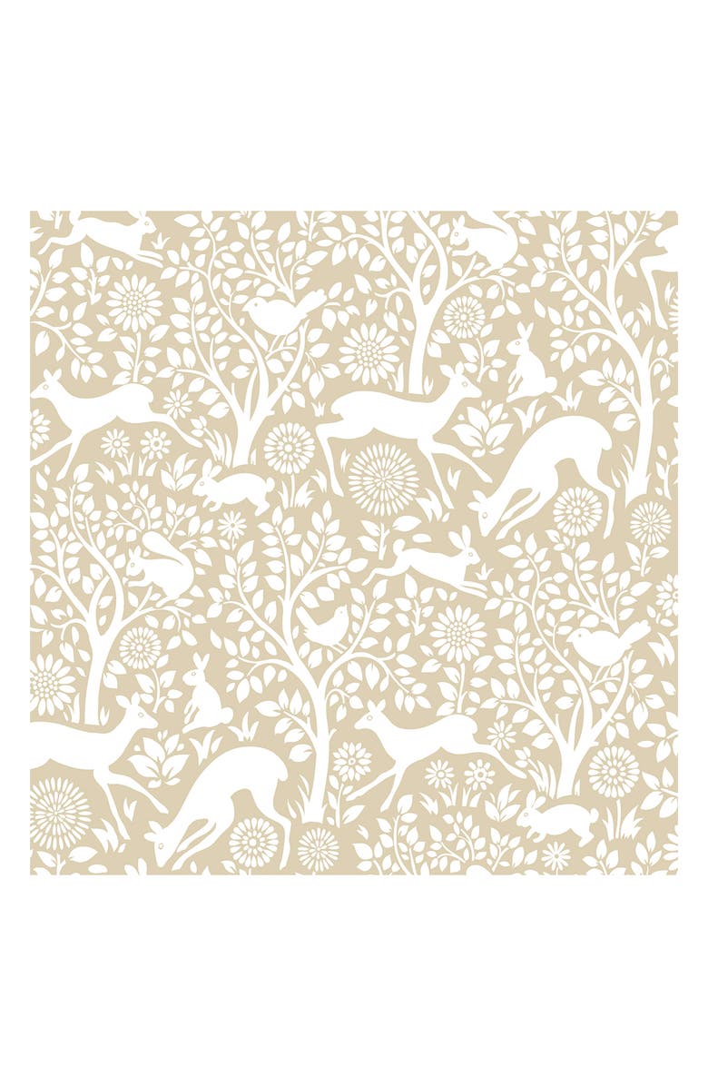 Wallpops Merriment Cream Peel & Stick Wallpaper, Main, color, Neutral