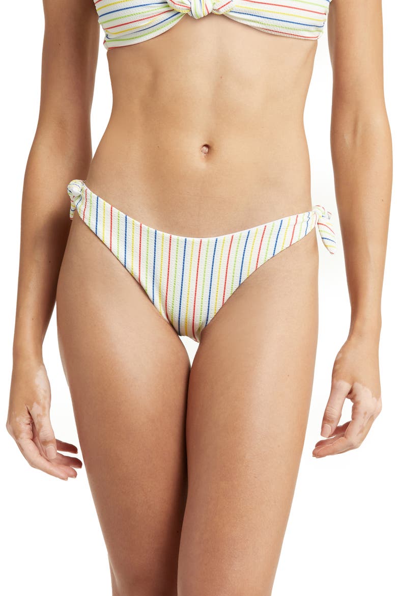 Lou Gignham Side Tie Bikini Bottoms, Main, color, RETRO STRIPE