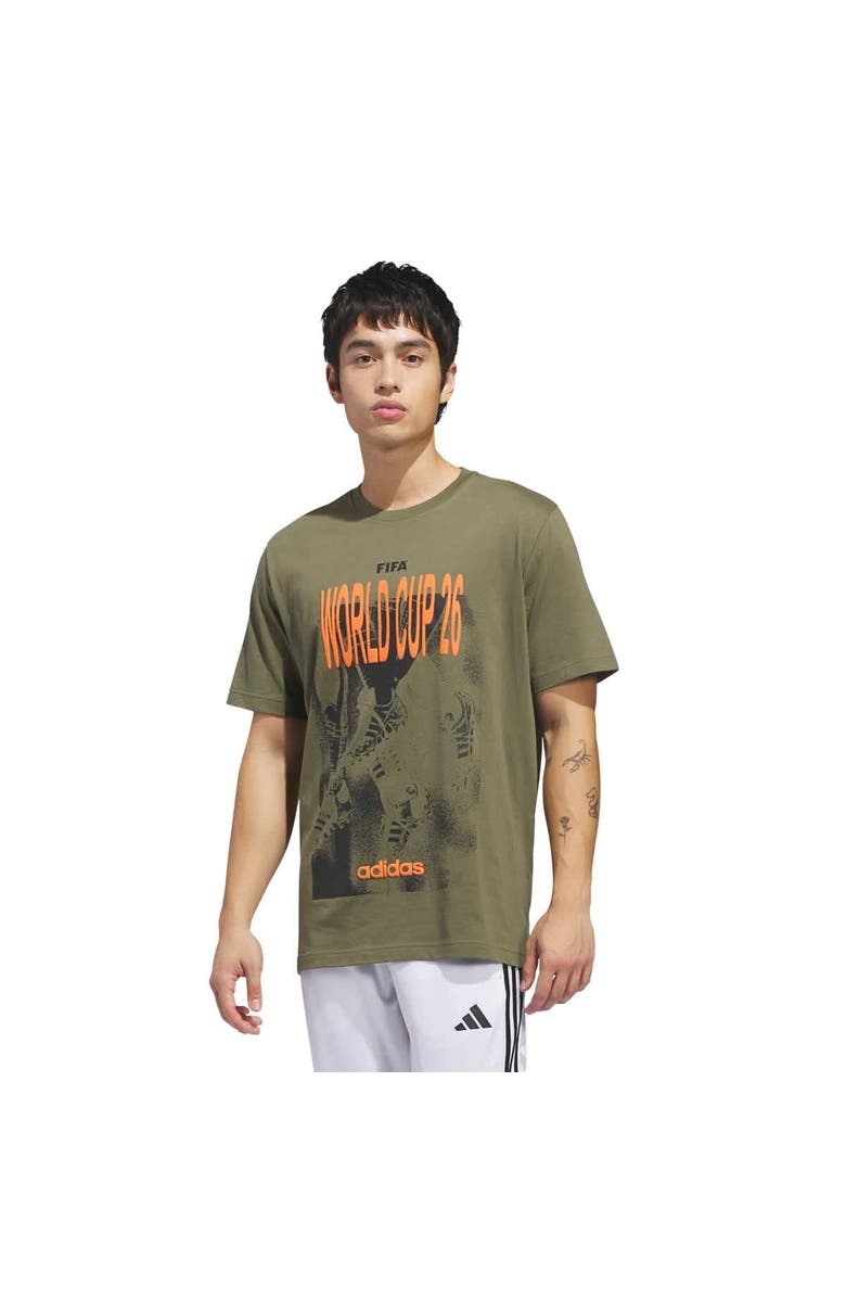 adidas Men's adidas Dark Green 2026 FIFA World Cup Tour T-Shirt, Main, color, Dark Green