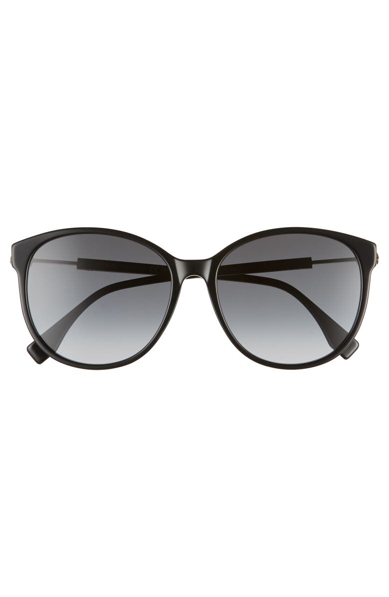 Fendi 58mm Gradient Cat Eye Sunglasses, Alternate, color,